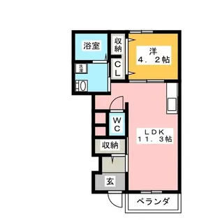 エアリー ヒル【2階】の間取り