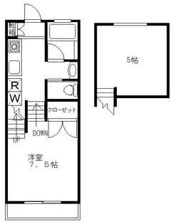 デルマーレ駒沢【2階】の間取り