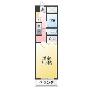 ホワイトリバー202【5階】の間取り