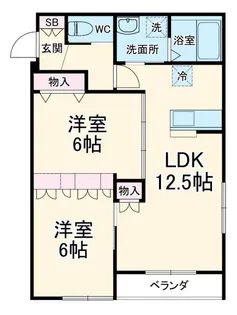 4You市川菅野【2階】の間取り