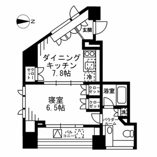 プライムアーバン四谷外苑東【11階】の間取り
