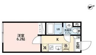 エーテラス赤羽【1階】の間取り
