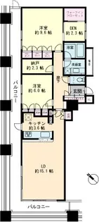 エアレジデンス新浦安【26階】の間取り