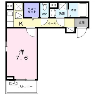 ルミナス カニヤ【2階】の間取り
