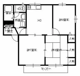 ランドハイツI【1階】の間取り