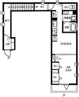 プラウド【2階】の間取り