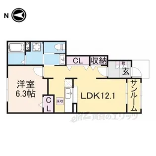 グラン・ソーレ1【1階】の間取り