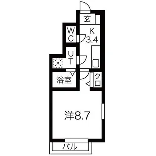 MEZY南仙北【1階】の間取り