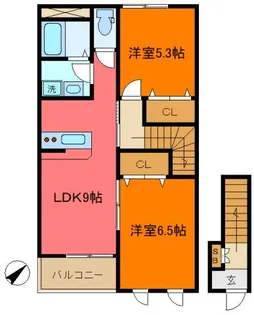 スプリングスター【2階】の間取り