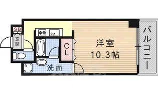 HERBE入船【7階】の間取り