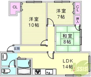 ミヤケンホーム【4階】の間取り