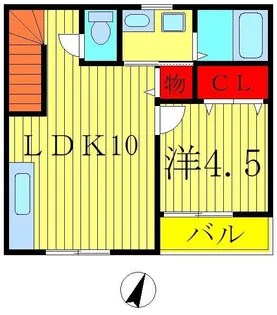 カステージョ柏の葉【2階】の間取り