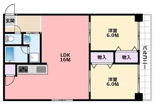 メゾンドラサンテ【4階】の間取り