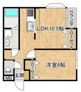 エクセレントハウスA【1階】の間取り