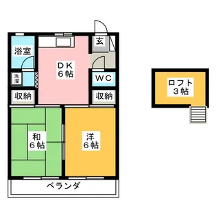 レジデンスジュンII【1階】の間取り