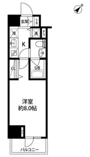 ルクレ日本橋馬喰町【6階】の間取り