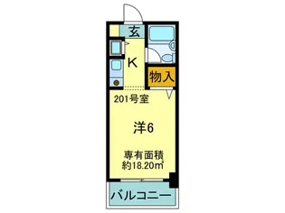 ラ・テ-ル西田弐番館【3階】の間取り