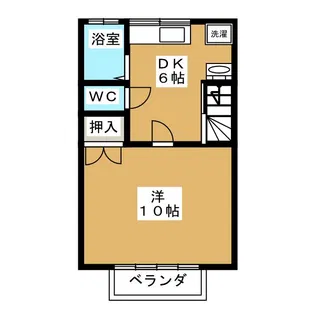 CASAマサキA【2階】の間取り