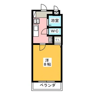 ラフィネ四ツ谷【5階】の間取り