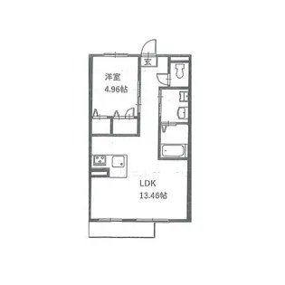 パインクレスト竹内II【1階】の間取り