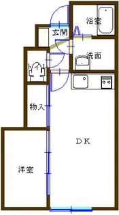 プレーリー【1階】の間取り