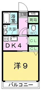 グリーンピアヤマトII【1階】の間取り