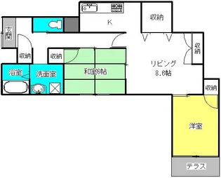 福島県郡山市小原田3【一戸建】の間取り