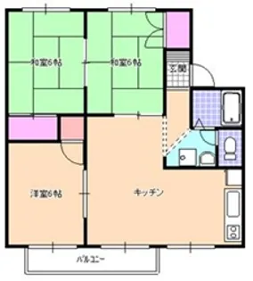 グローリール【1階】の間取り