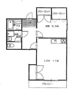 コンフォート笛田【1階】の間取り