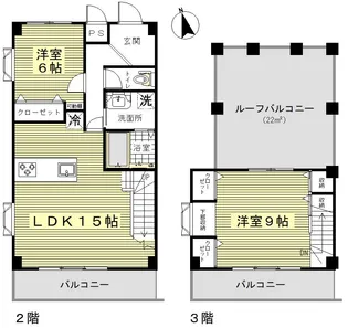 ハイツTAKAII【2階】の間取り