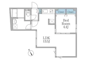 LAPiS恵比寿II ラピス恵比寿2【3階】の間取り