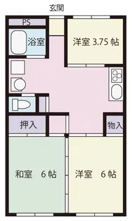 メゾンリッシュ【1階】の間取り
