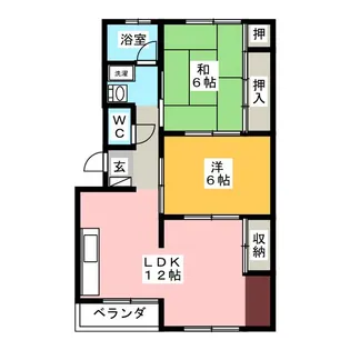 戸崎第3ビル 北棟【3階】の間取り