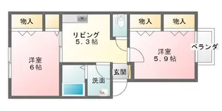 サンメゾンファザム【2階】の間取り
