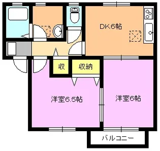 メゾン・セードル【1階】の間取り