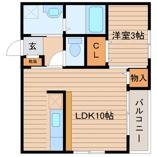 アベニール【2階】の間取り