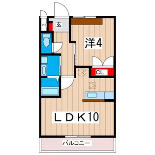 サニーコート1【2階】の間取り