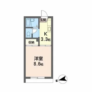 COZY ALLEY A【1階】の間取り