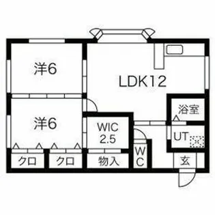サンピュアK【2階】の間取り