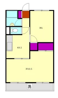 大雄山マンション【2階】の間取り