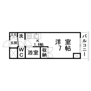 WINDIA仲浜【1階】の間取り