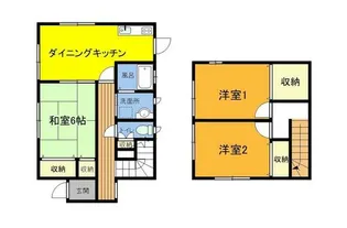 富山県富山市長江本町【一戸建】の間取り