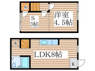 東京都東村山市富士見町2【一戸建】の間取り