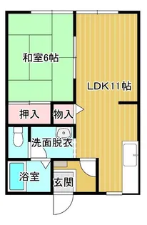 サンライフ加須A棟【2階】の間取り