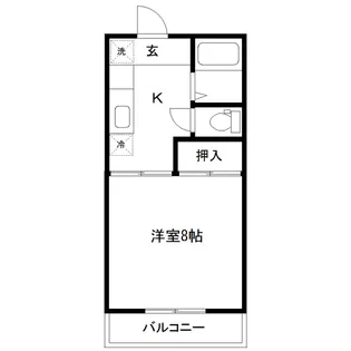 シャトーヒロ【1階】の間取り