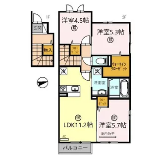 コットンハウスIIIの間取り