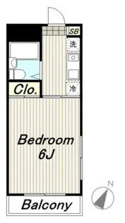 スカイハイム【1階】の間取り