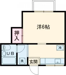 コーポ美紀【1階】の間取り