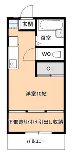 コーポメルベーユ【1階】の間取り
