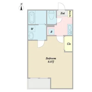 クレフラスト幸町B【2階】の間取り